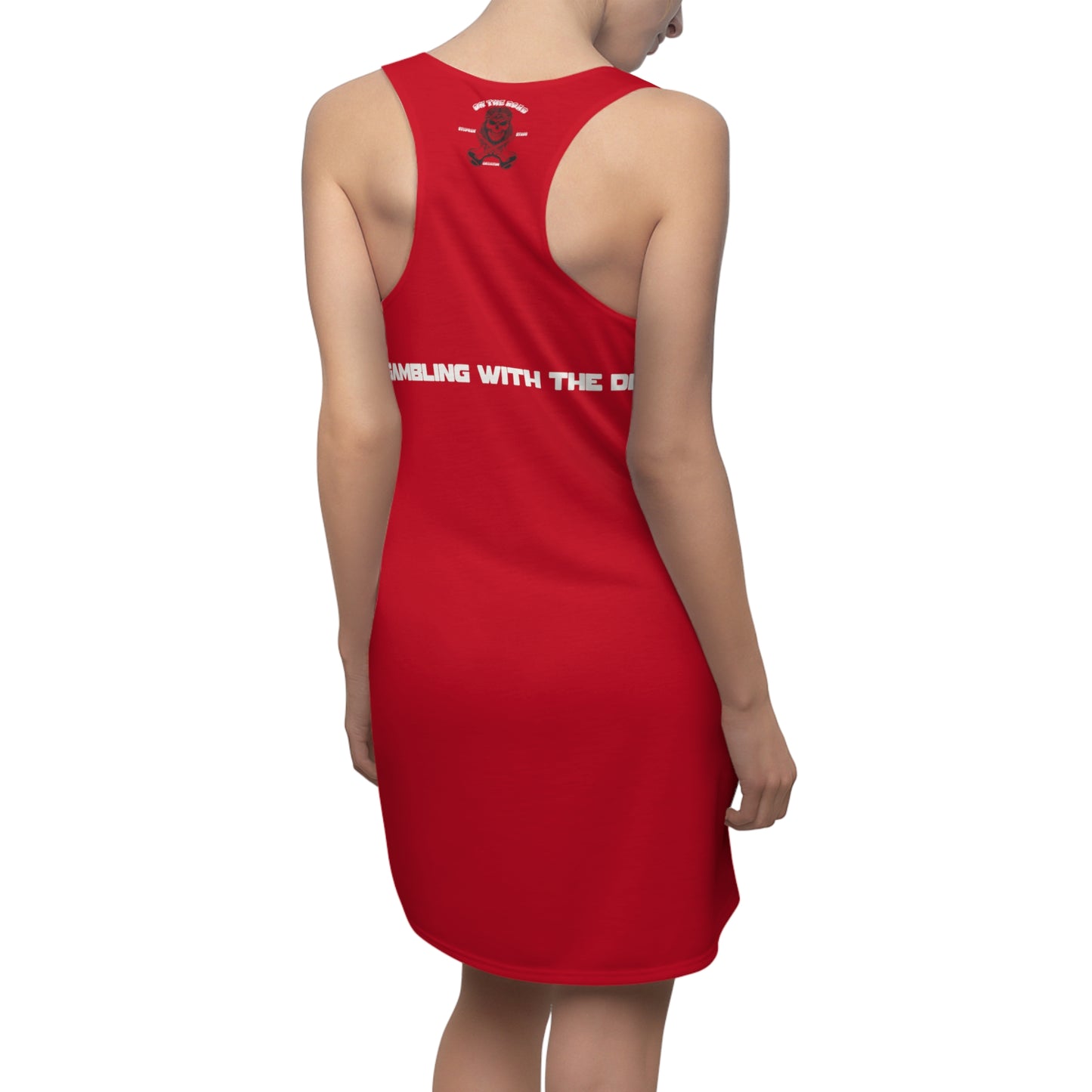 GAMBLING WITH THE DEVIL #2 Racerback Dress (AOP)