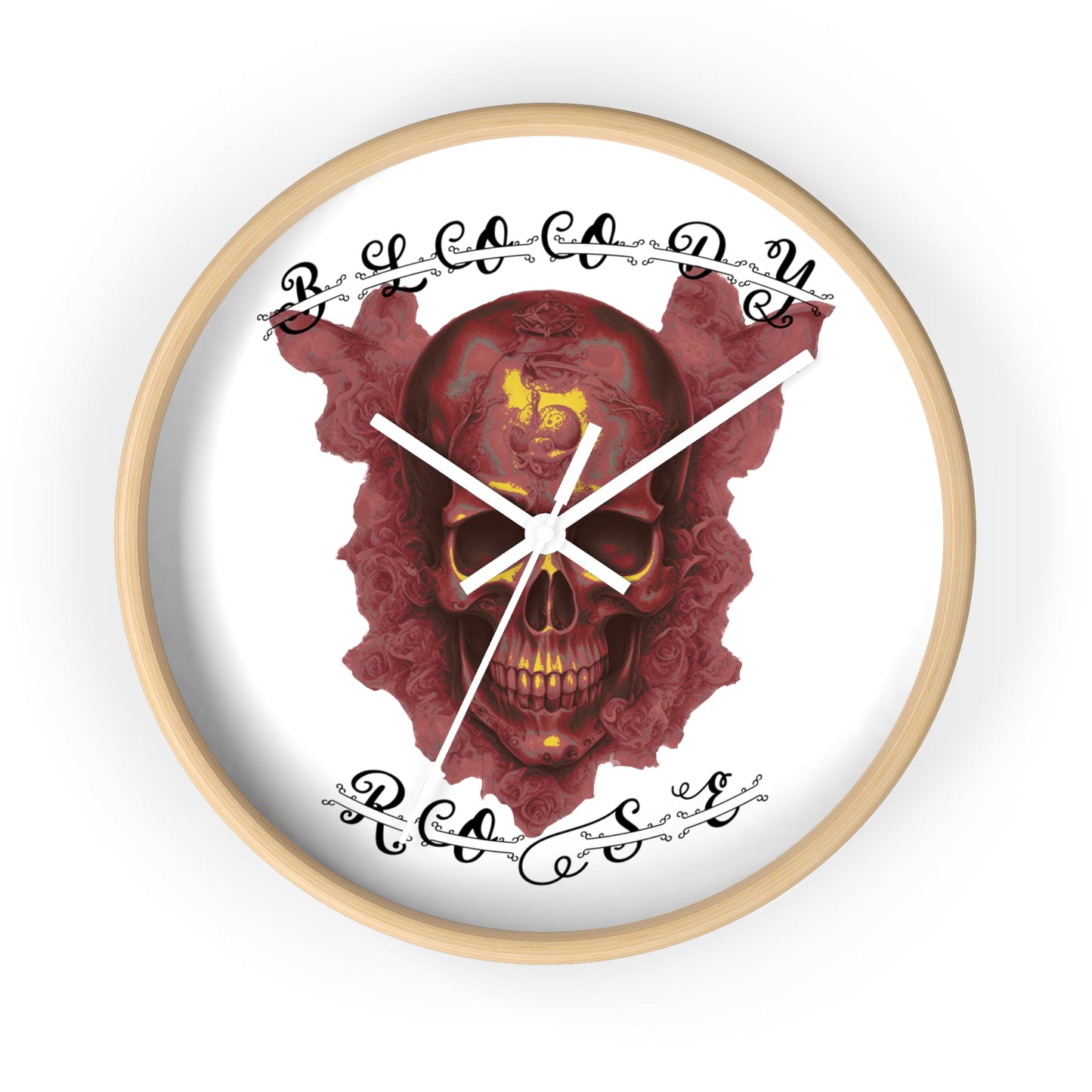 Bloody Rose Wall Clock