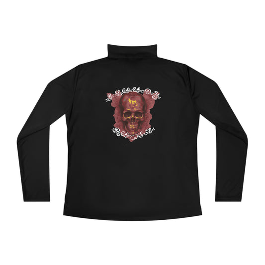 Bloody Rose Ladies Quarter-Zip Pullover