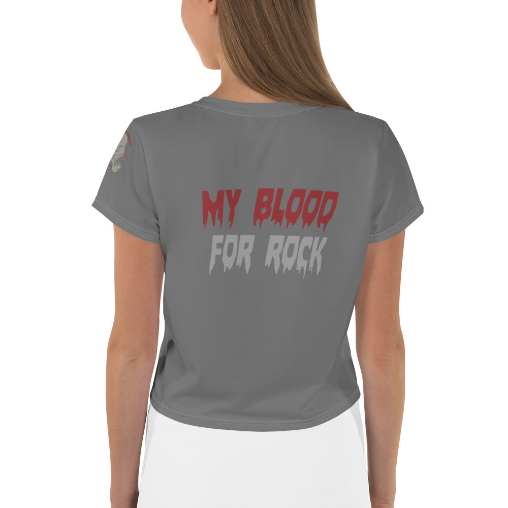 My Blood for Rock Crop-Top Bauchfrei