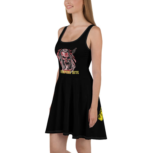 Vampire bite mit Druck hinten Skater-Kleid