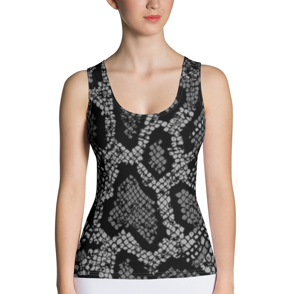 Love beyond Death Schlangen Muster Tank-Top