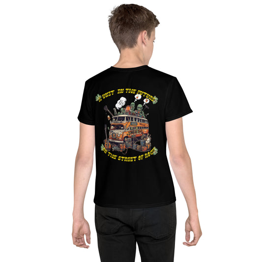 Street of Rock T-Shirt mit Rundhalsausschnitt für Jugendliche