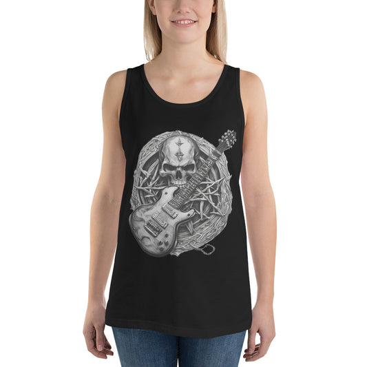 Skull and Guitar #1 Girly Top