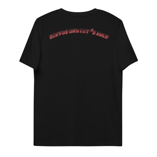 Supporter + Servus Schrift Unisex-Bio-Baumwoll-T-Shirt